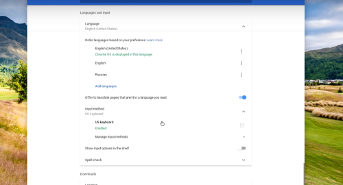 كيفية تغيير لغة لوحة المفاتيح على جهاز جهاز Chromebook 4