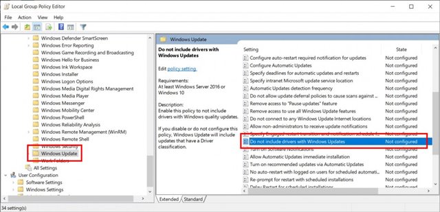 كيفية إيقاف تشغيل تحديثات برنامج التشغيل التلقائية على نظام التشغيل Windows 10 2
