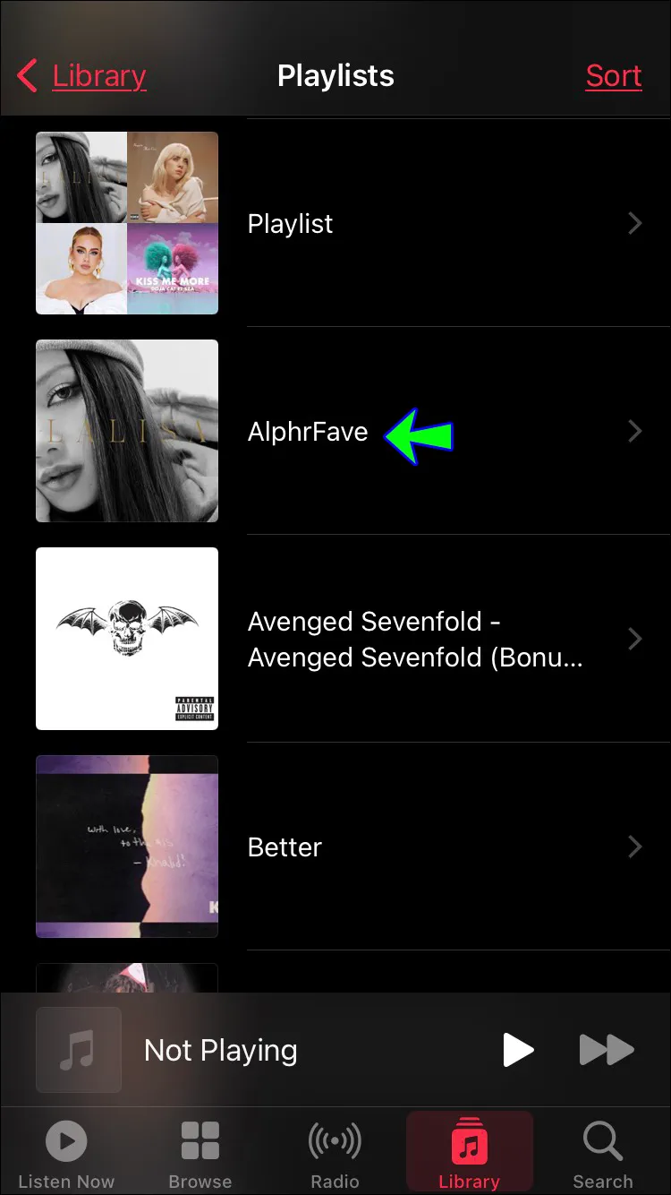 كيفية حذف قائمة التشغيل في Apple Music 4