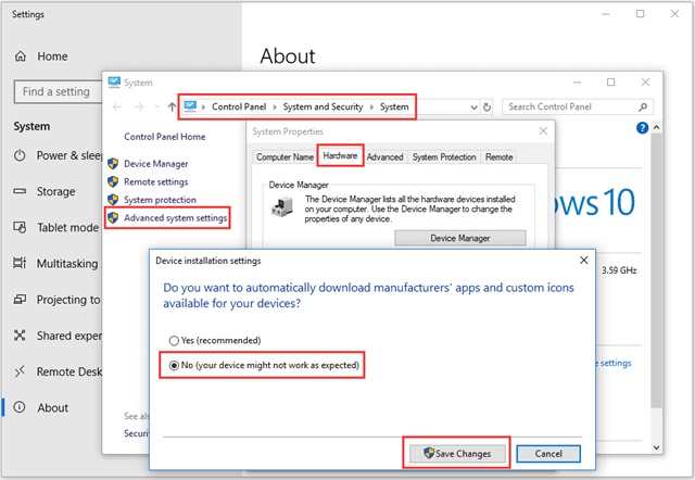 كيفية إيقاف تشغيل تحديثات برنامج التشغيل التلقائية على نظام التشغيل Windows 10 4