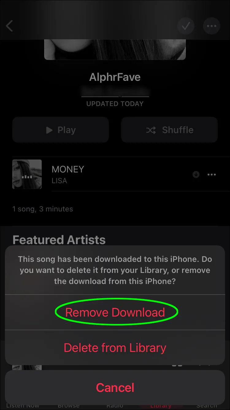 كيفية حذف قائمة التشغيل في Apple Music 6