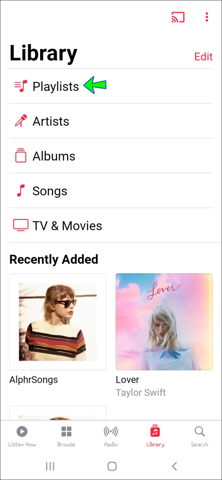 كيفية حذف قائمة التشغيل في Apple Music 7