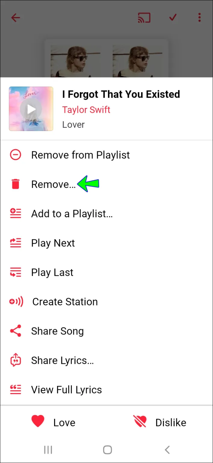 كيفية حذف قائمة التشغيل في Apple Music 9