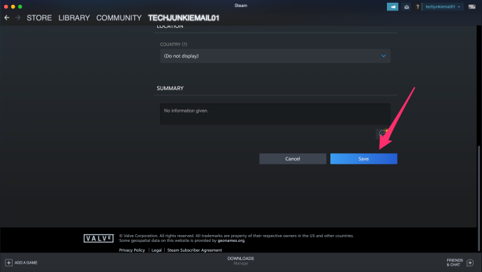 كيفية تغيير اسم حساب Steam الخاص بك 7