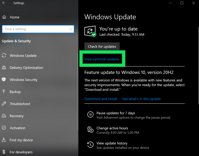 كيفية تثبيت وتحديث برامج التشغيل في نظام التشغيل Windows 10 9