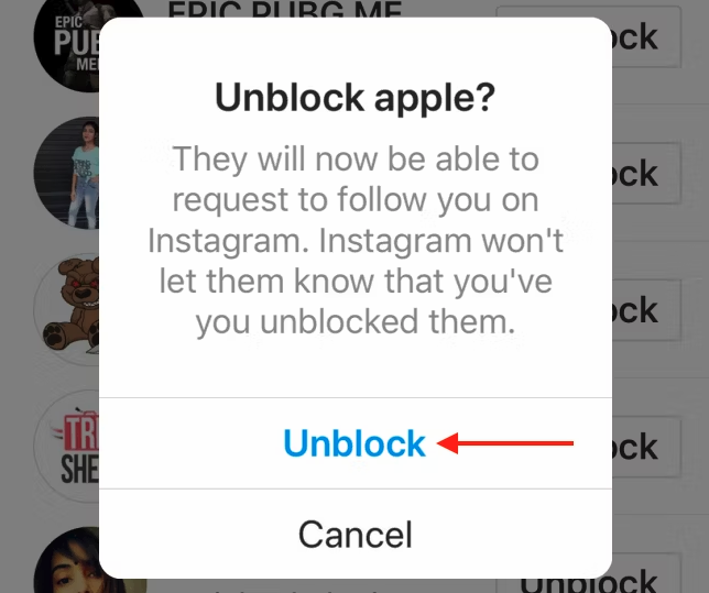 كيفية إلغاء حظر شخص ما على Instagram 11