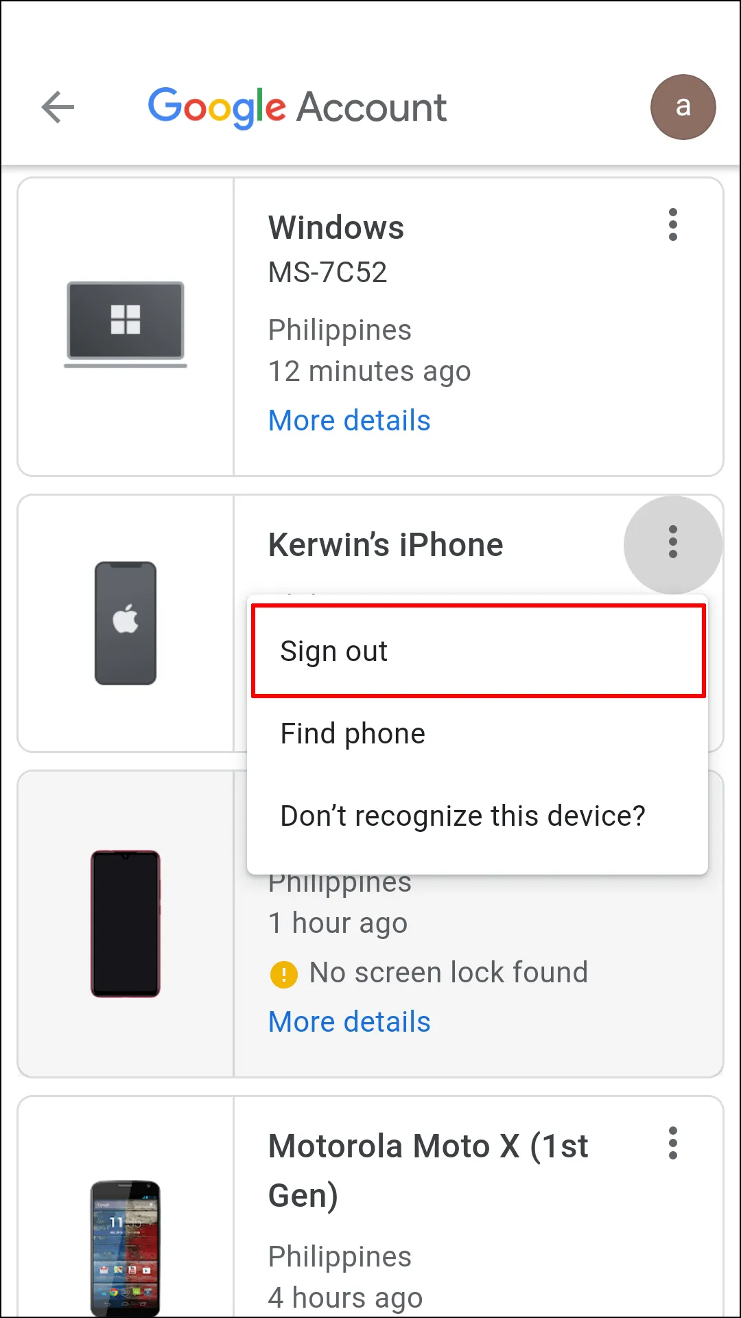 كيفية تسجيل الخروج من حساب Google/Gmail واحد فقط على جهاز كمبيوتر Mac أو Windows 8