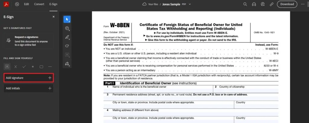 كيفية التوقيع على ملفات PDF في جوجل كروم 5