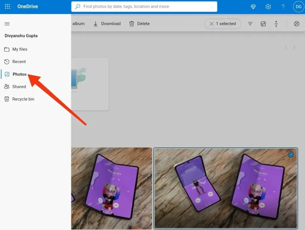 كيفية نقل الصور من OneDrive إلى صور Google 2