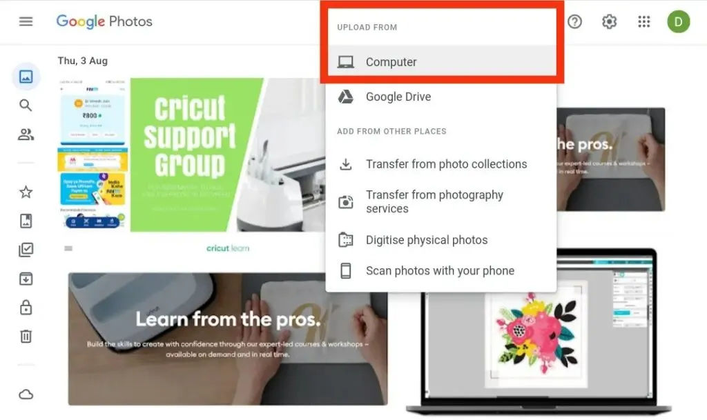 كيفية نقل الصور من OneDrive إلى صور Google 6