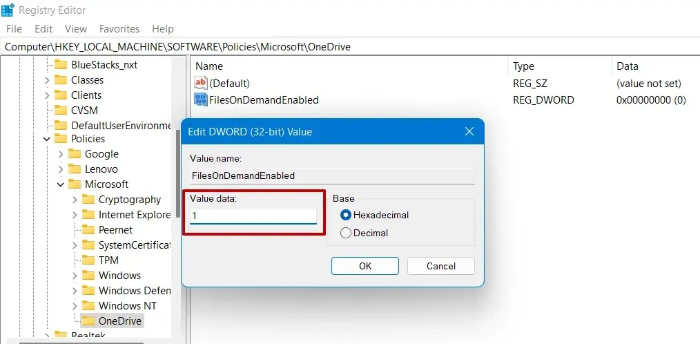 كيفية إيقاف تشغيل الملفات عند الطلب في OneDrive 6