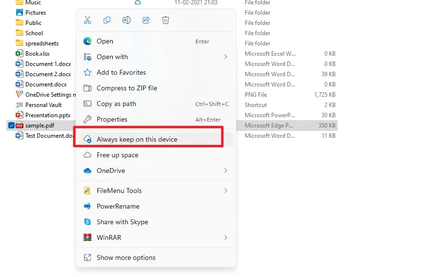 كيفية إيقاف تشغيل الملفات عند الطلب في OneDrive 9