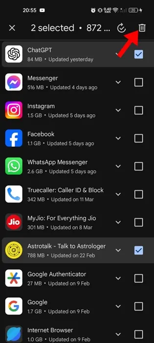 كيفية حذف تطبيقات متعددة مرة واحدة على Android وiPhone 7