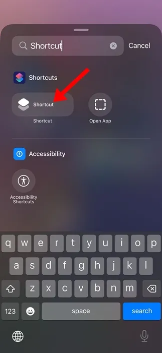 كيفية إنشاء اختصار إعادة تشغيل الايفون في iOS 18 11