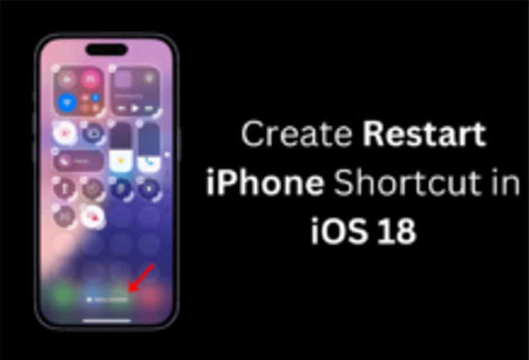 كيفية إنشاء اختصار إعادة تشغيل الايفون في iOS 18 1