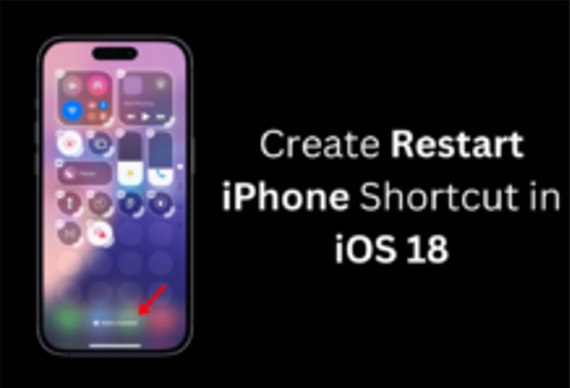 كيفية إنشاء اختصار إعادة تشغيل الايفون في iOS 18 1