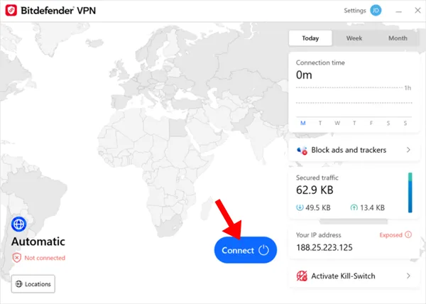 كيفية فصل خدمة VPN من Bitdefender؟ (دليل كامل) 2