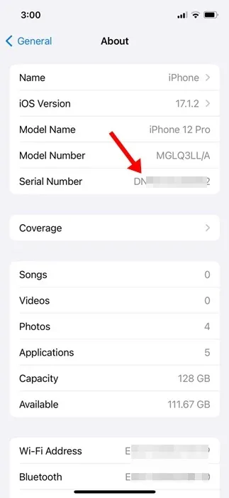 طرق التحقق من حالة ضمان iPhone 5