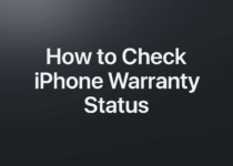 طرق التحقق من حالة ضمان iPhone